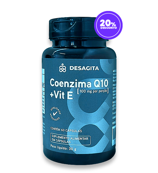 Coenzima Q10 200 mg em cápsulas com Vitamina E + TCM