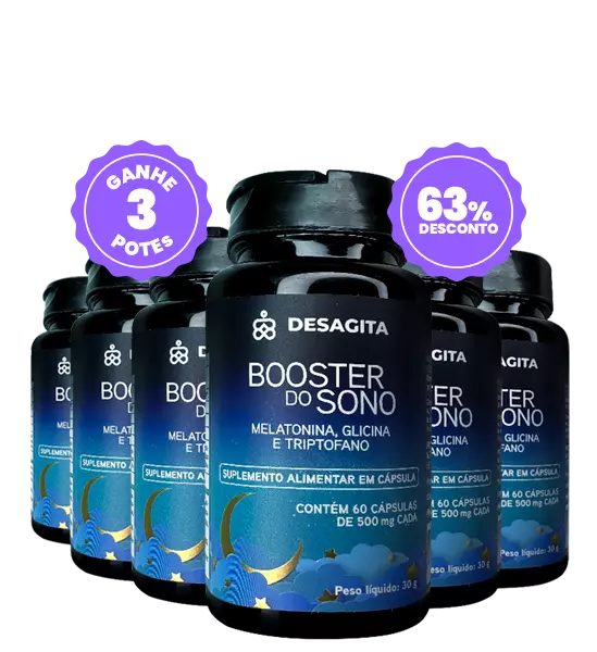 Kit c/6 potes de Booster do Sono