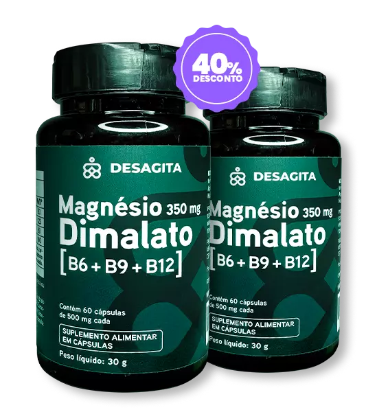 Kit c/2 potes de Magnésio Dimalato