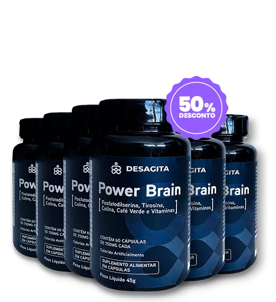Kit c/6 potes Power Brain