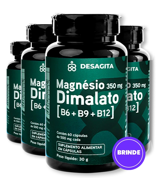 Magnésio Dimalato | Compre 3 e leve 4 potes