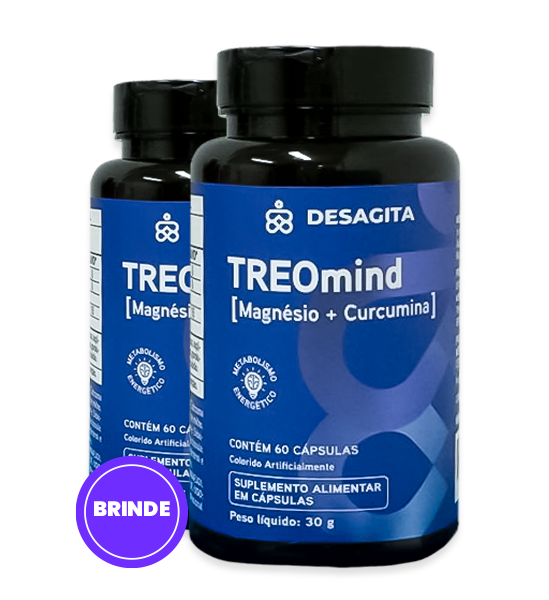 Magnésio Treomind | Compre 1 pote e leve + 1 GRÁTIS